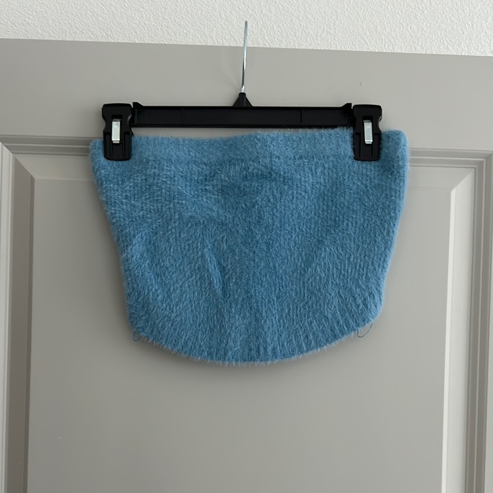 Kendall and Kylie Blue Tube Top
